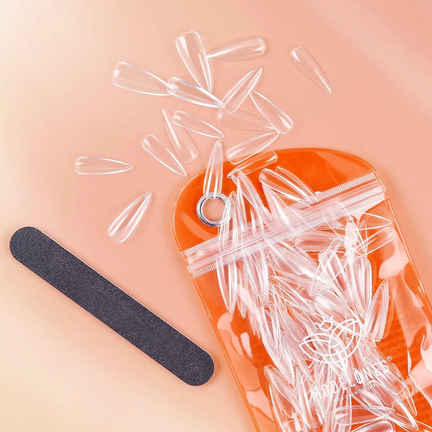 200Pcs Clear Stiletto Full Cover Nail Tips - Image 6