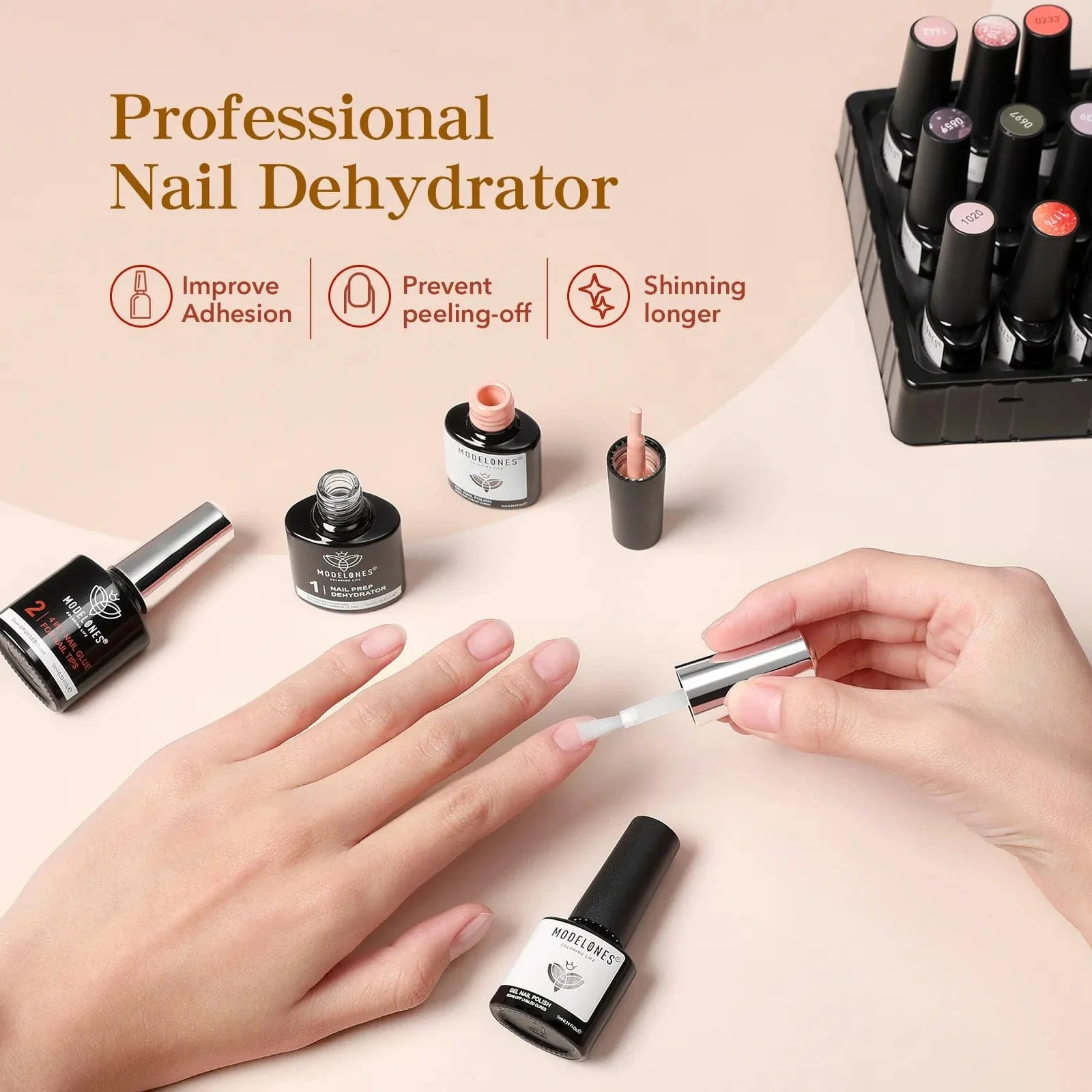 4-In-1 Multi-Functional Nail Glue Gel Nail Extension Enhancement Set 10ml - Image 3
