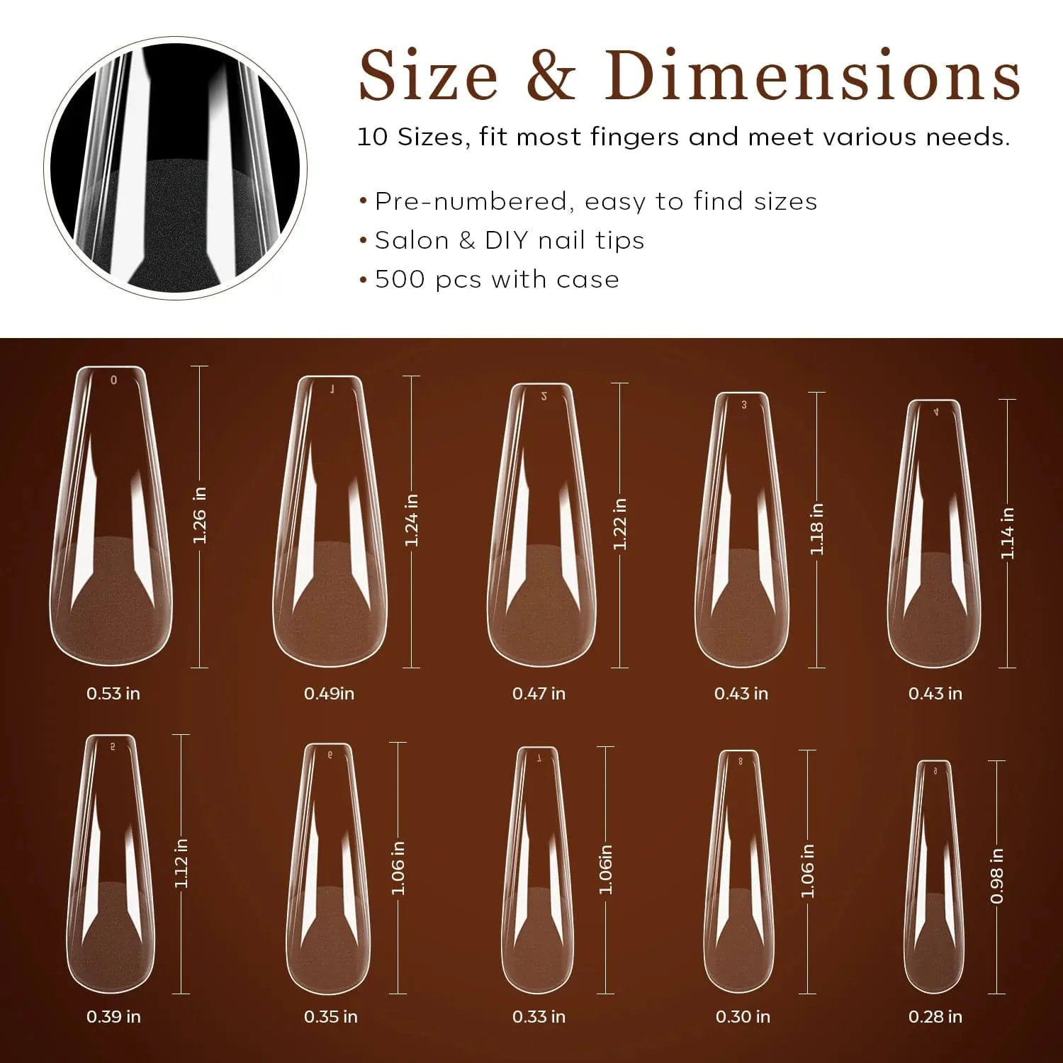 Full Cover Nail Tips - Image 58