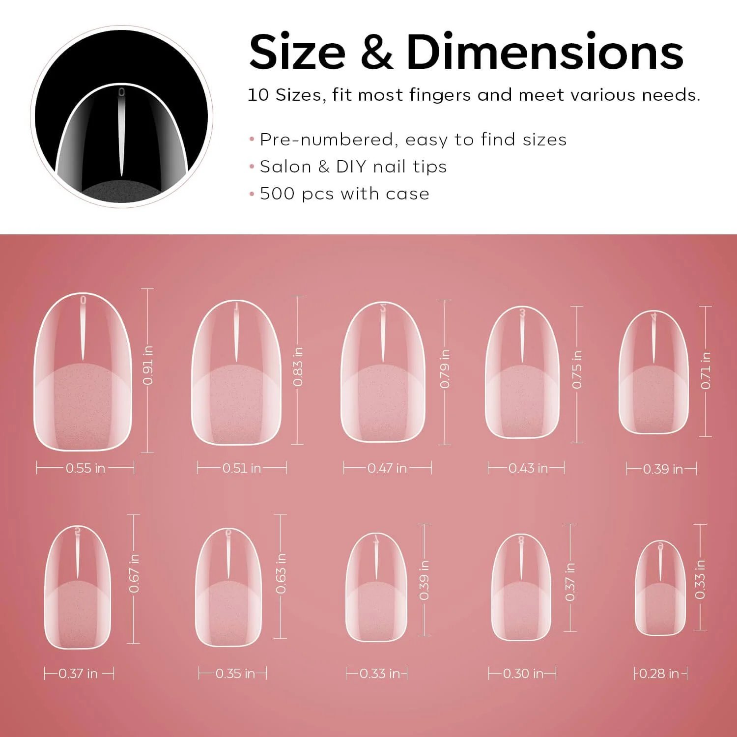 Full Cover Nail Tips - Image 50