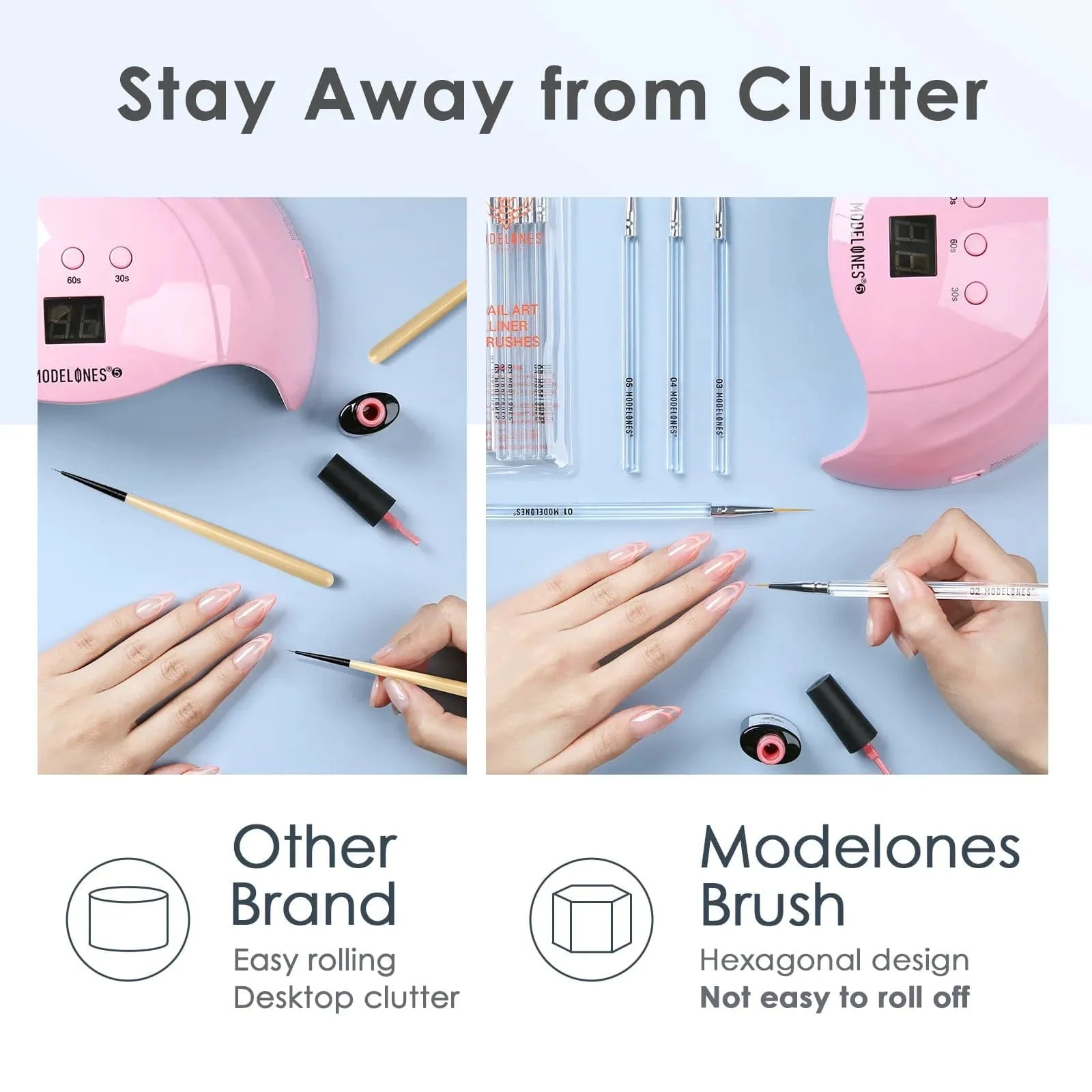 5Pcs Pure Nail Art Liner Brushes Set - Image 3