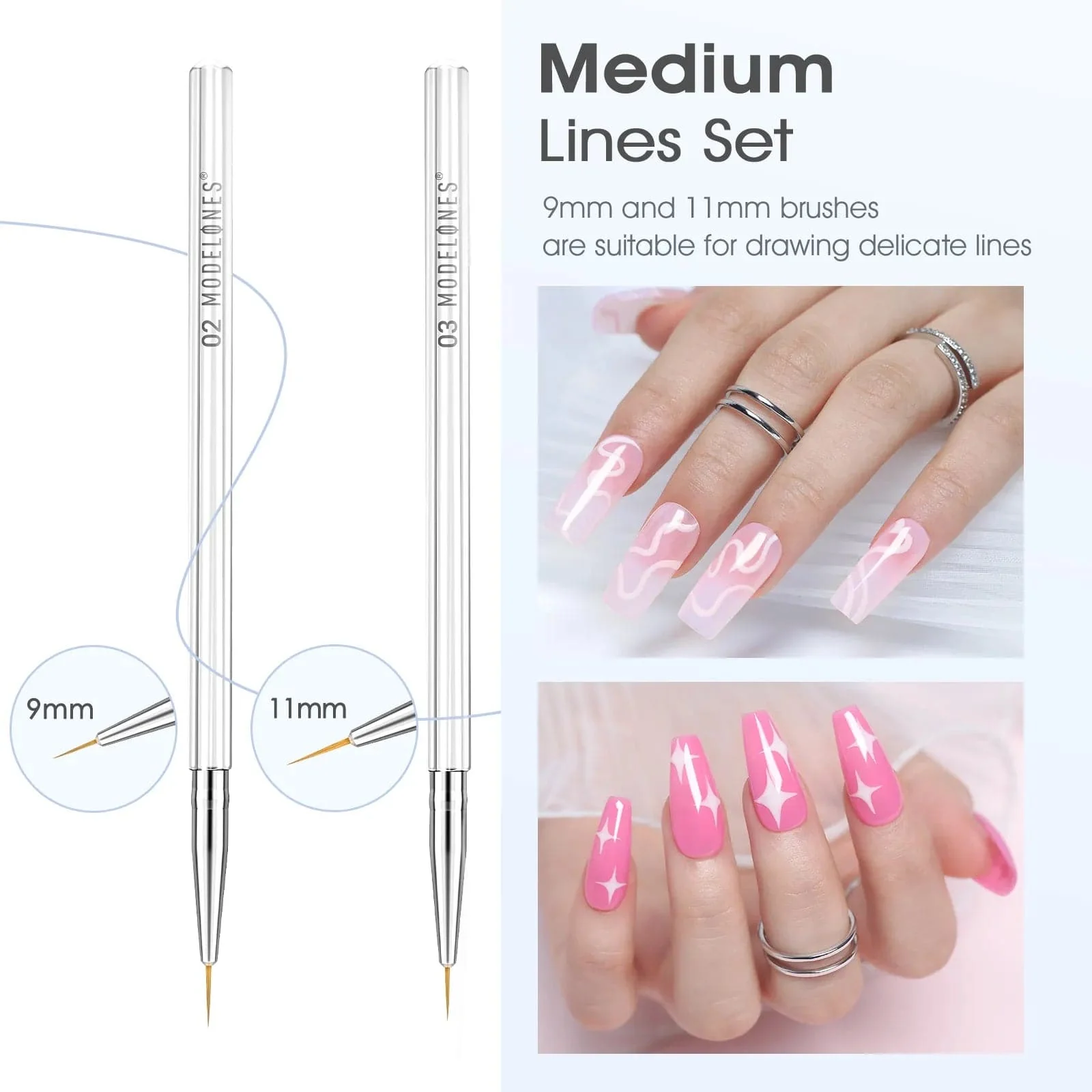5Pcs Pure Nail Art Liner Brushes Set - Image 5