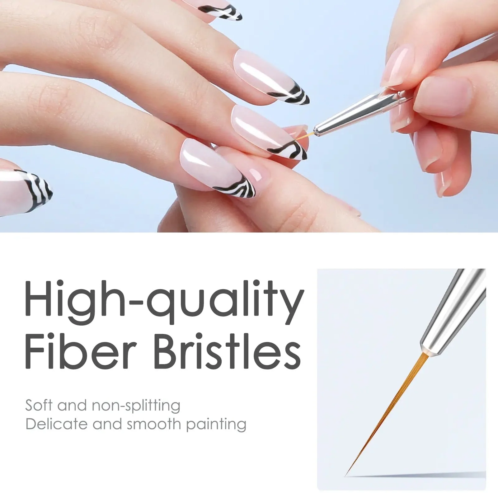 5Pcs Pure Nail Art Liner Brushes Set - Image 7