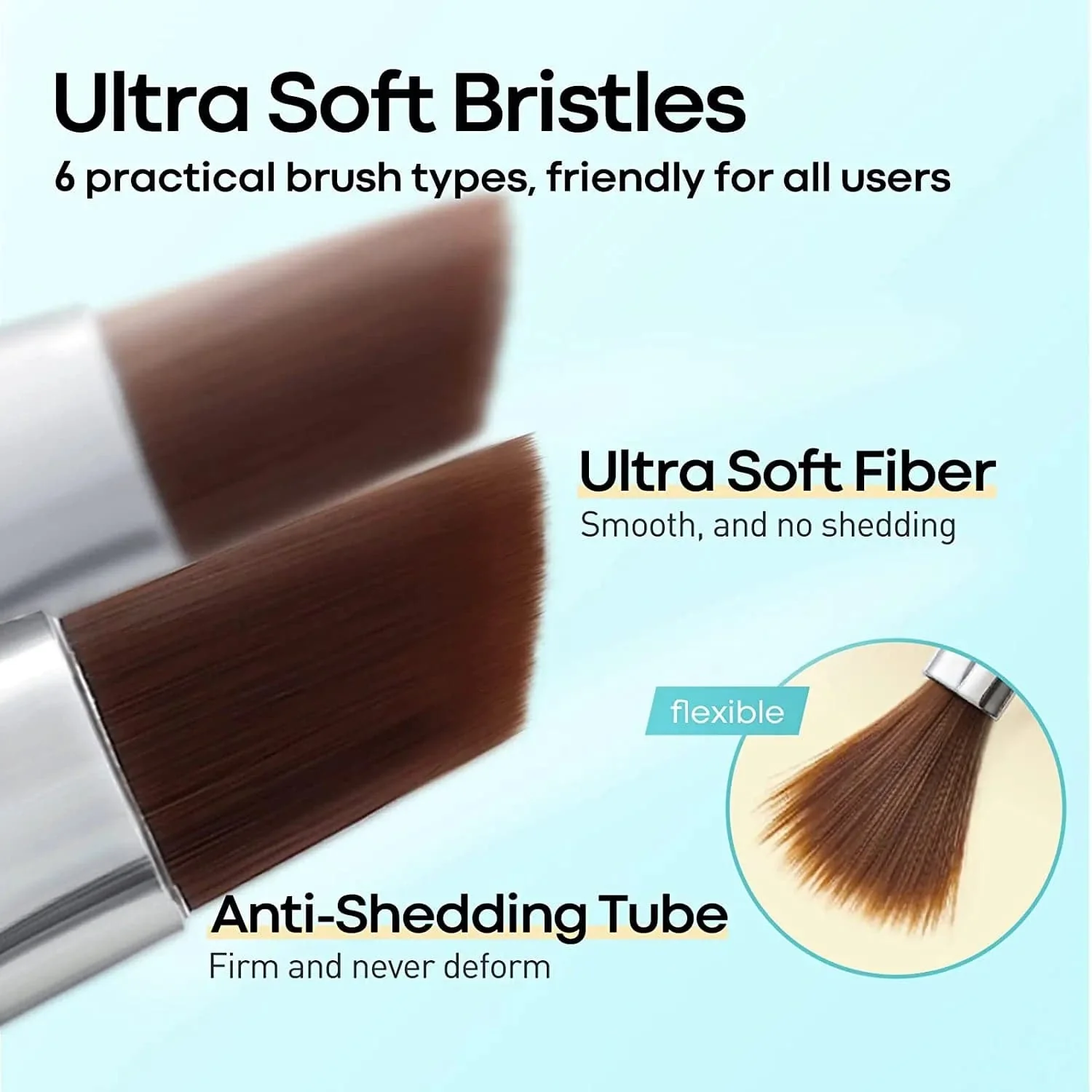 6Pcs Nail Art Liner Brushes Set - Image 3