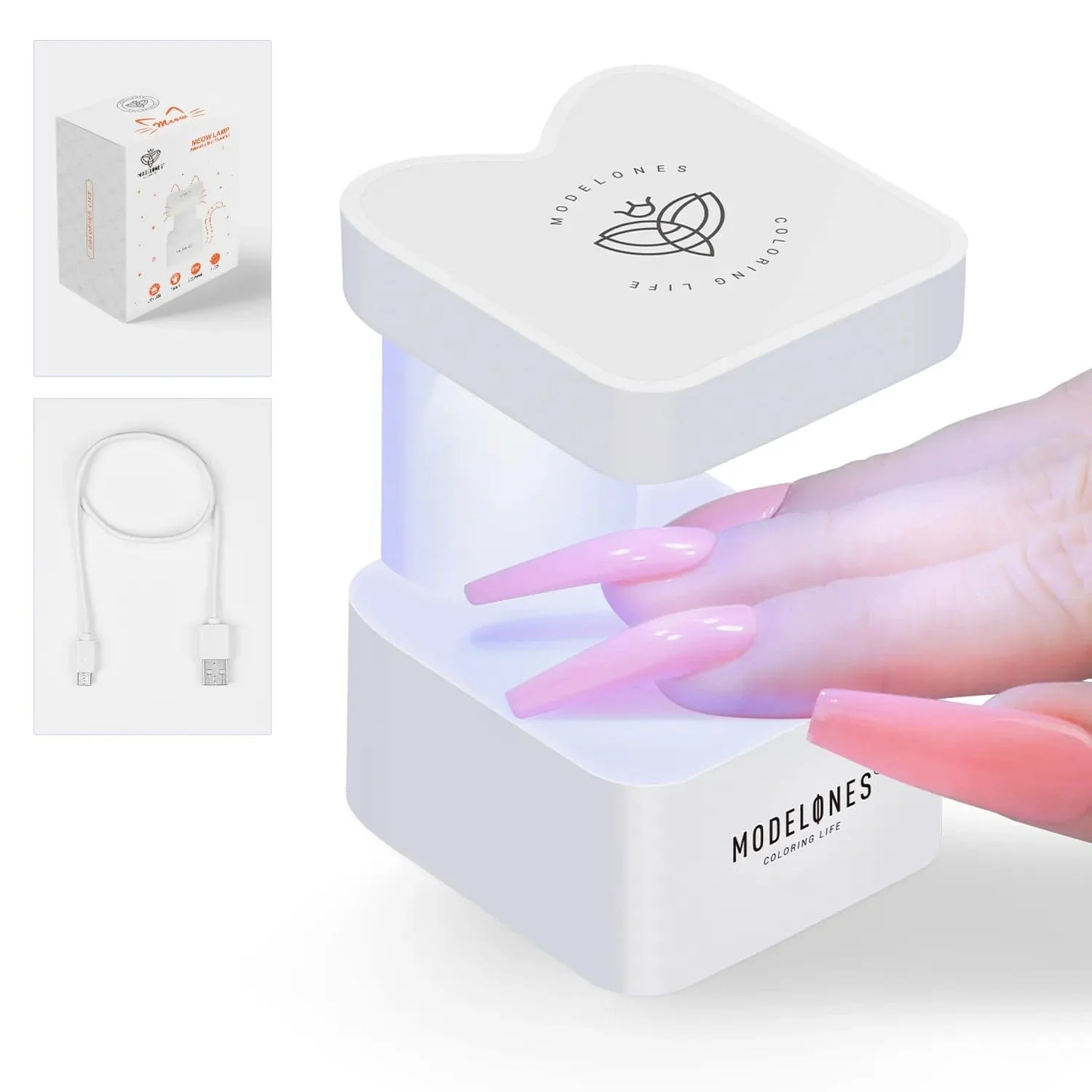 8W Mini Finger UV Nail Meow Lamp - Image 4