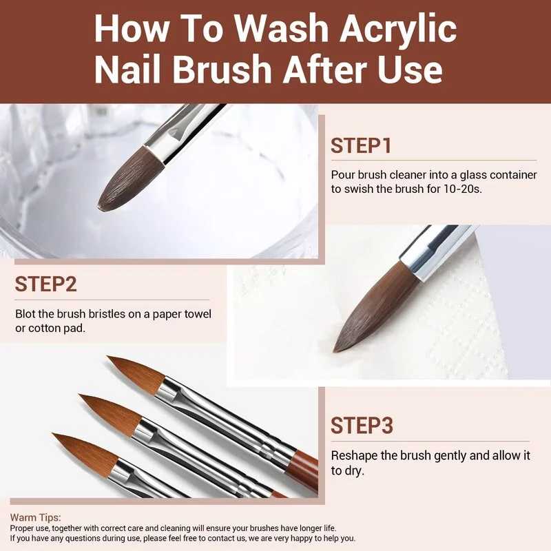 Acrylic Powder Nail Brush Trio - Image 6