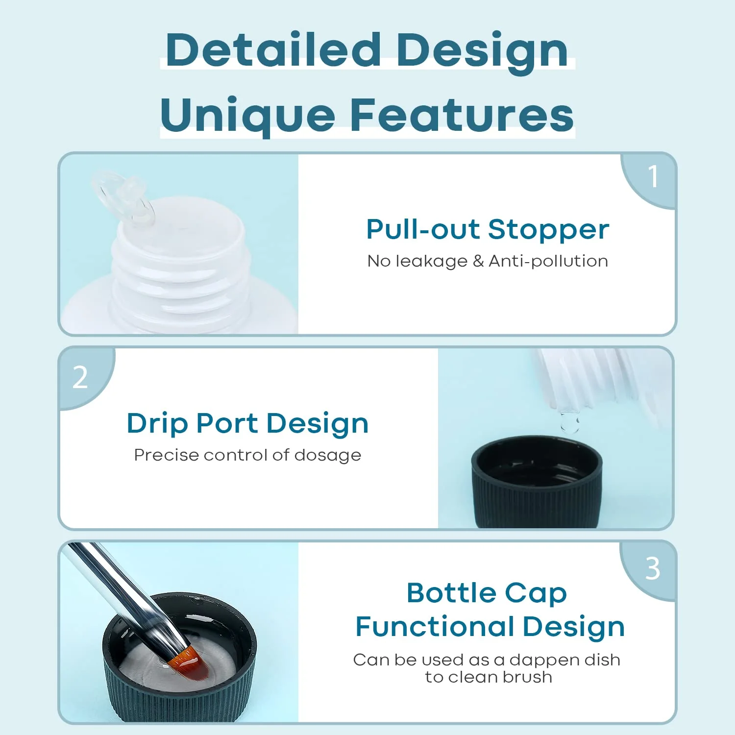 Slip Solution 120ml Dual Head Brush Set For Poly Nail Extension Gel - Image 8